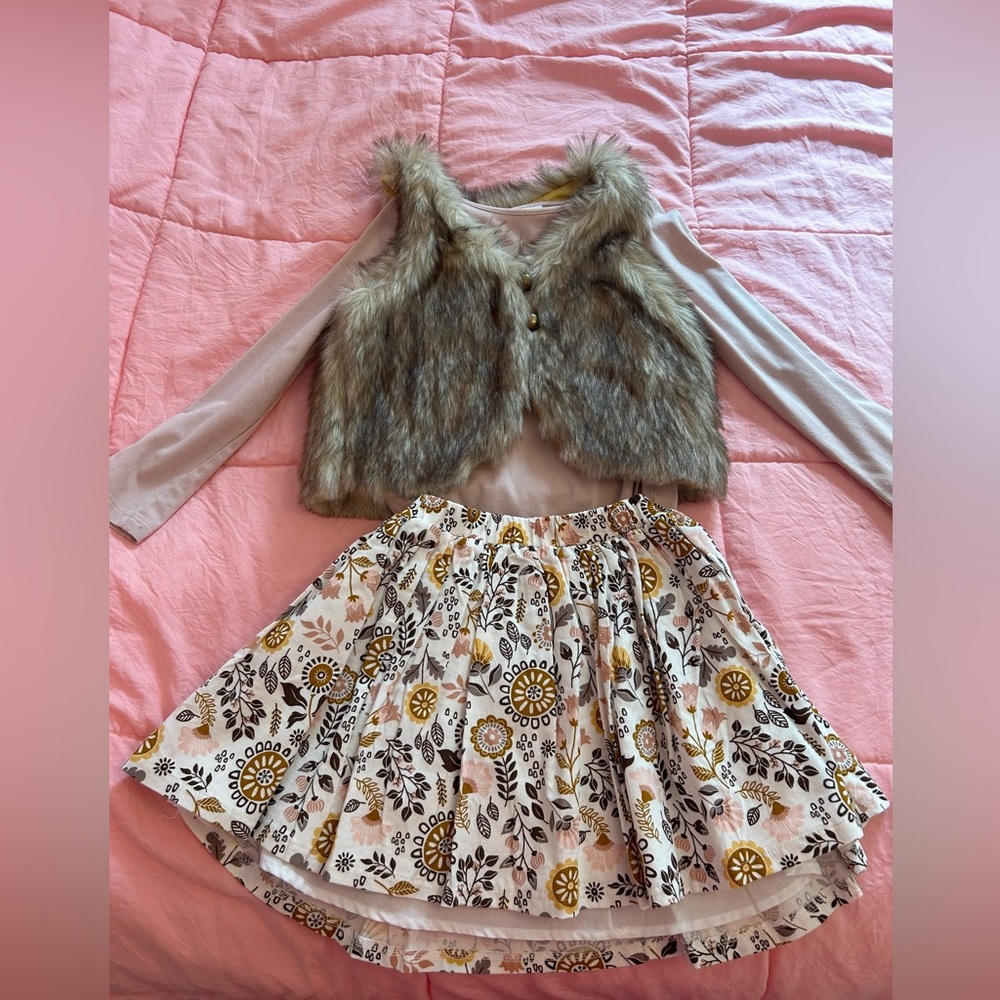 NWT- Girls 3-piece Skirt Set